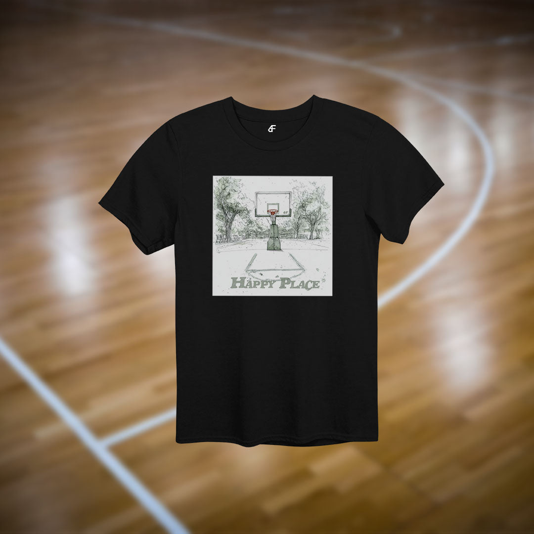 6F Happy Place Basketball Court Tee