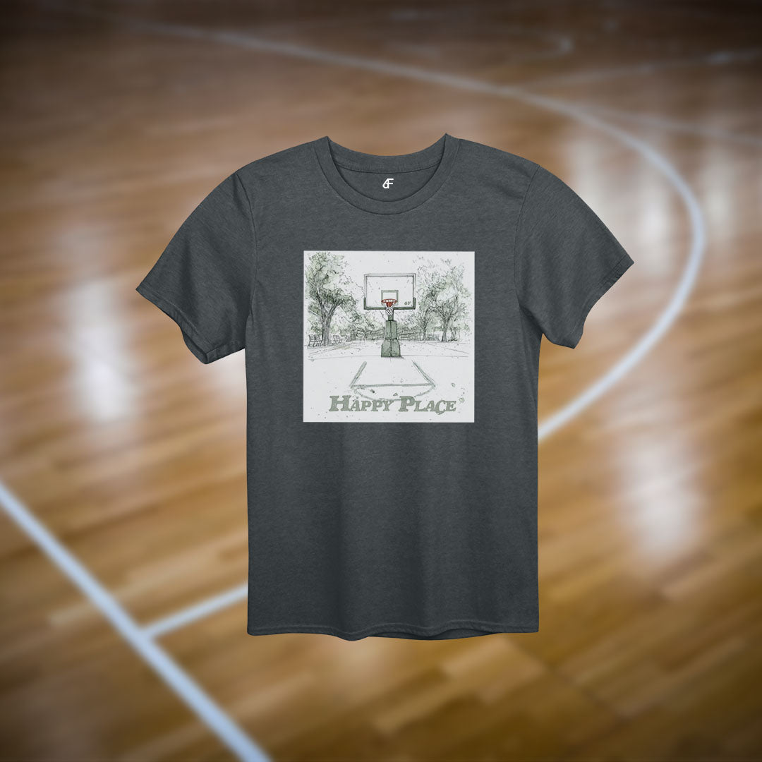 6F Happy Place Basketball Court Tee