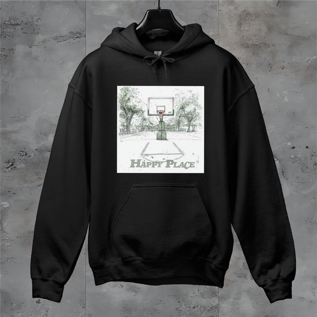 6F Happy Place Basketball Court Hoodie