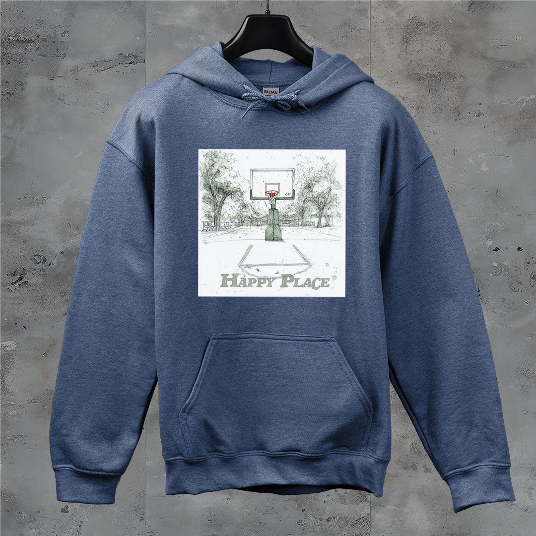 6F Happy Place Basketball Court Hoodie