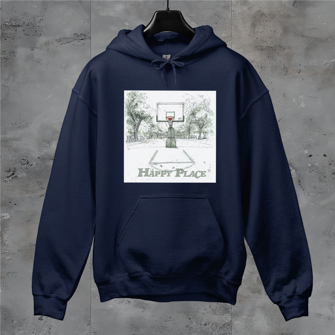 6F Happy Place Basketball Court Hoodie