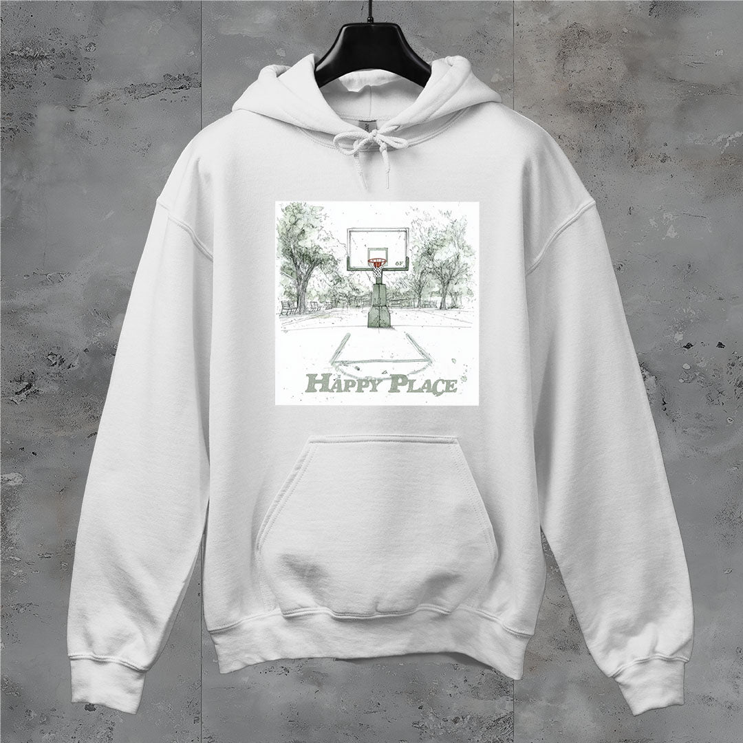 6F Happy Place Basketball Court Hoodie