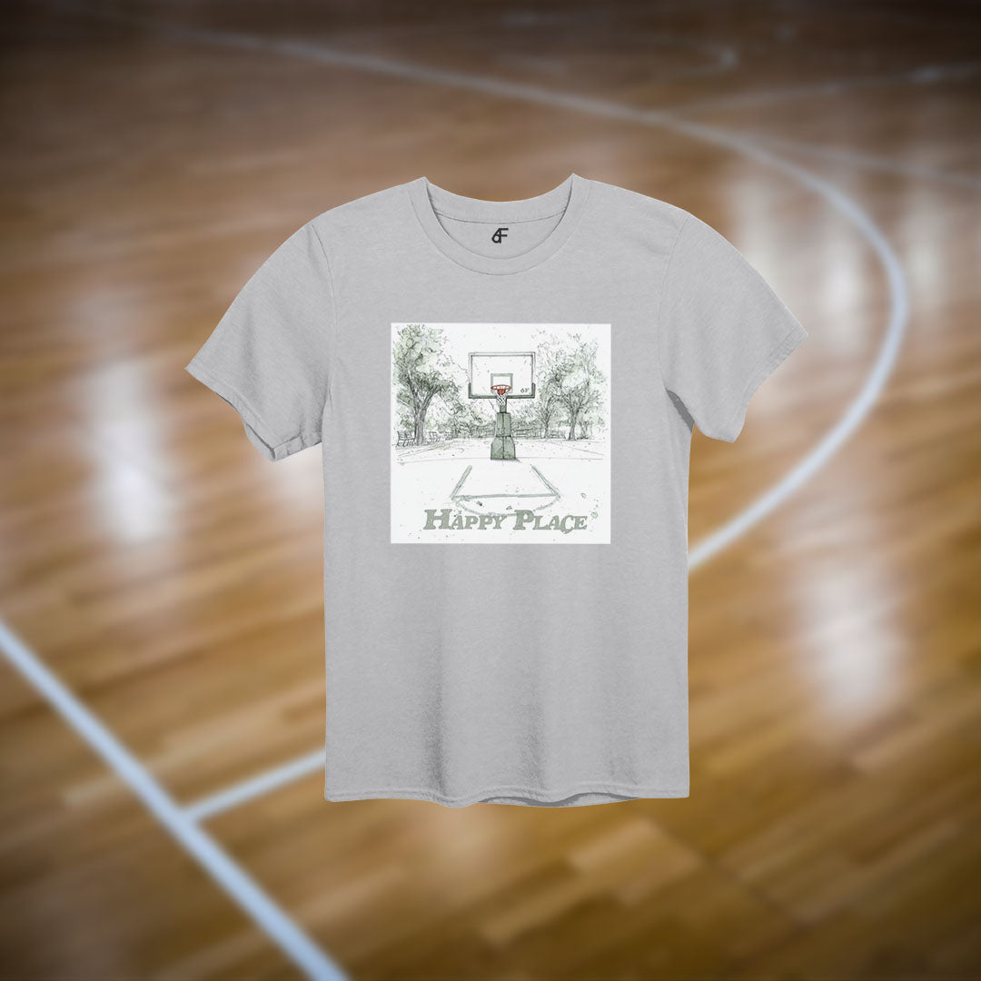 6F Happy Place Basketball Court Tee