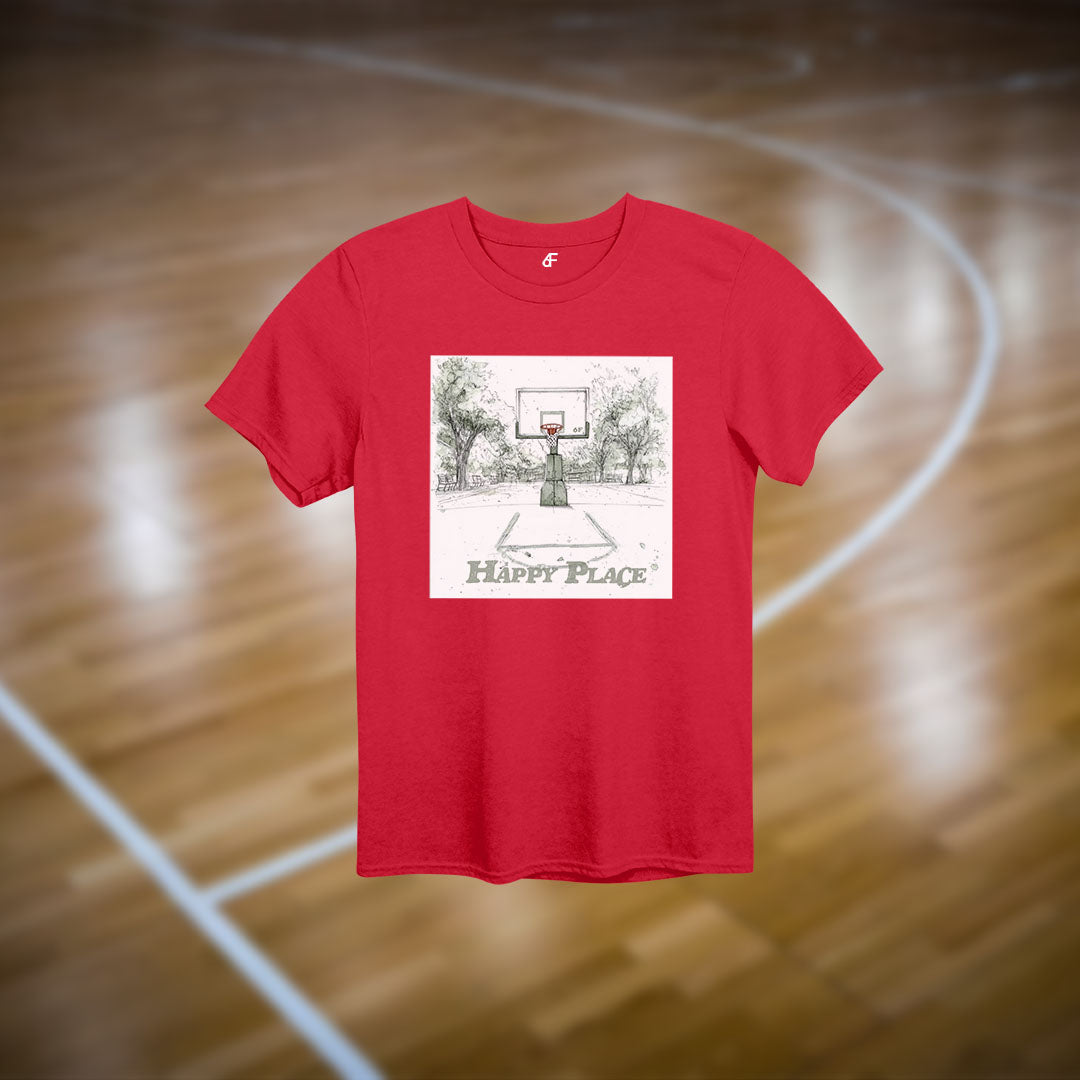 6F Happy Place Basketball Court Tee