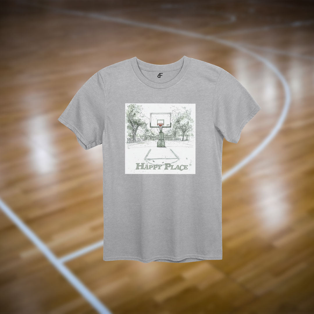 6F Happy Place Basketball Court Tee