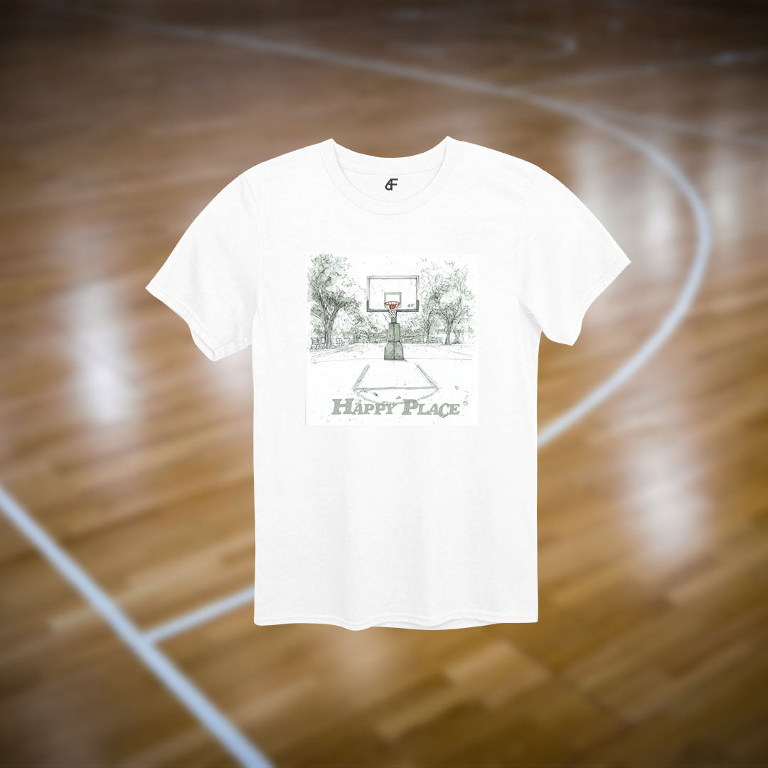 6F Happy Place Basketball Court Tee