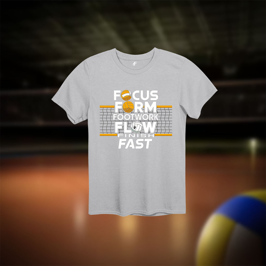 6F Performance Stacked Volleyball Tee