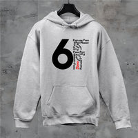 Thumbnail for 6F Pillars of Performance Hoodie in Sport Gray – Mindset and Motivation Hoodie