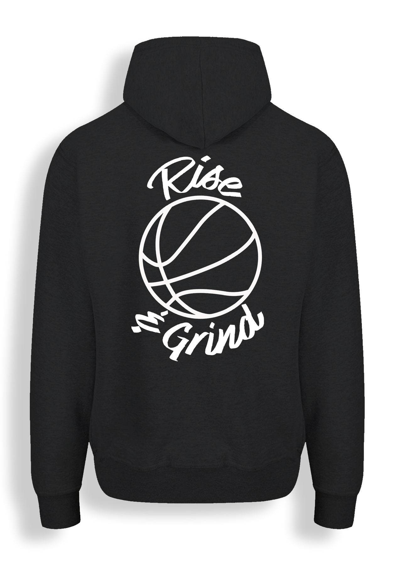 Rise & Grind Basketball Hoodie|Cursive