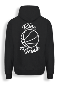 Thumbnail for Rise & Grind Basketball Hoodie|Cursive