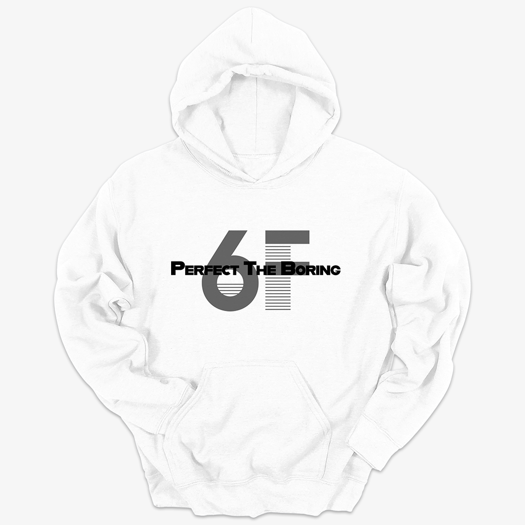 Discipline mindset sports hoodie White